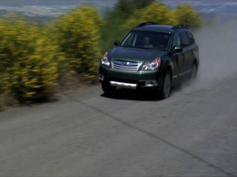 Subaru Outback On Street And Dirt